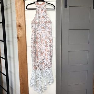 Jarlo - White Lace Mermaid dress